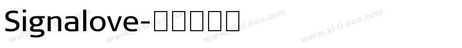 Signalove字体转换