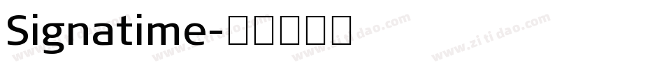 Signatime字体转换