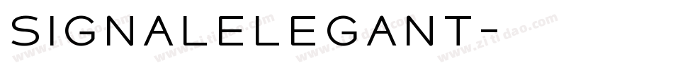 SignalElegant字体转换