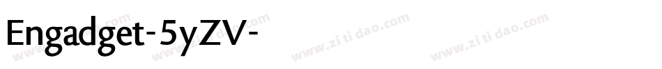 Engadget-5yZV字体转换