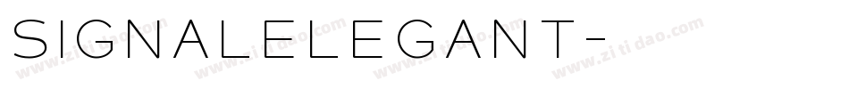 SignalElegant字体转换