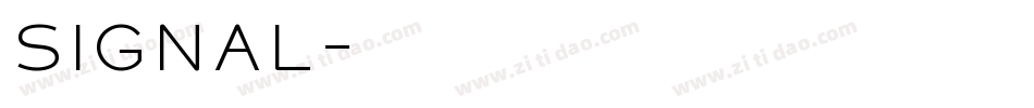 Signal字体转换