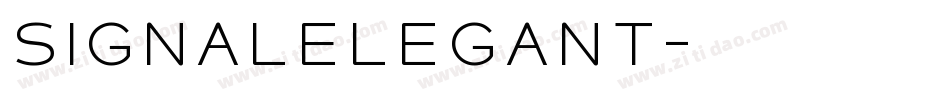 SignalElegant字体转换