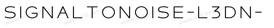 SignalToNoise-L3dn字体转换
