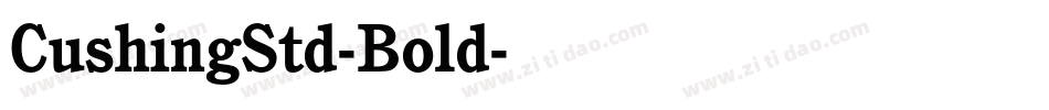 CushingStd-Bold字体转换