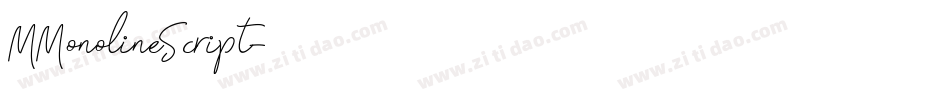 MMonolineScript字体转换