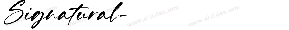 Signatural字体转换