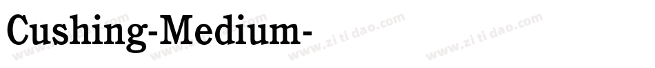 Cushing-Medium字体转换