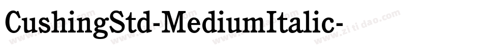 CushingStd-MediumItalic字体转换