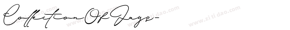 CollectionOfJays字体转换