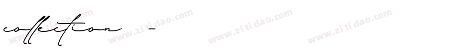 collection字体字体转换