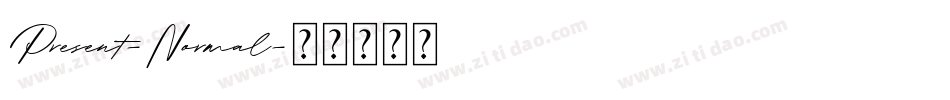 Present-Normal字体转换