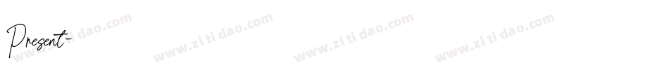 Present字体转换