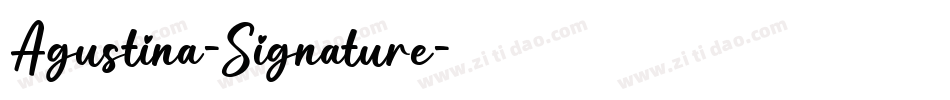 Agustina-Signature字体转换
