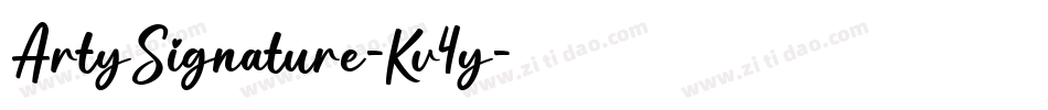 ArtySignature-Kv4y字体转换