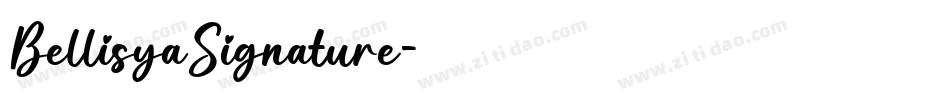 BellisyaSignature字体转换