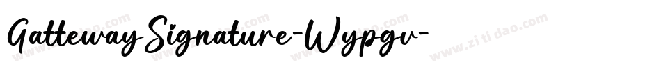 GattewaySignature-Wypgv字体转换