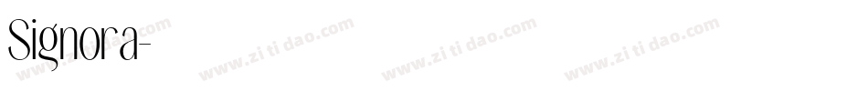 Signora字体转换