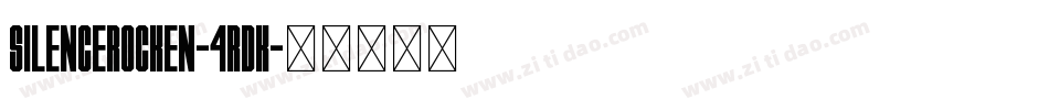 SilenceRocken-4rDK字体转换