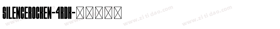SilenceRocken-4rDK字体转换