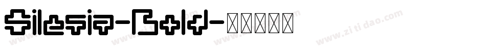 Silesia-Bold字体转换
