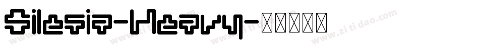 Silesia-Heavy字体转换