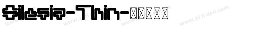Silesia-Thin字体转换