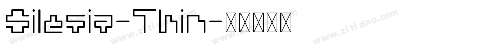 Silesia-Thin字体转换