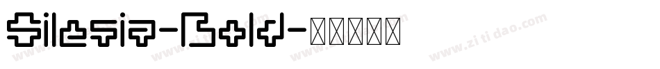 Silesia-Bold字体转换
