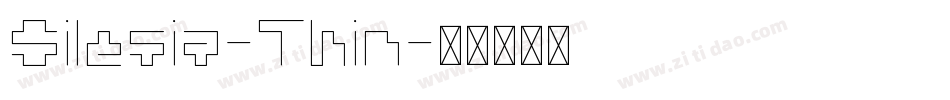 Silesia-Thin字体转换