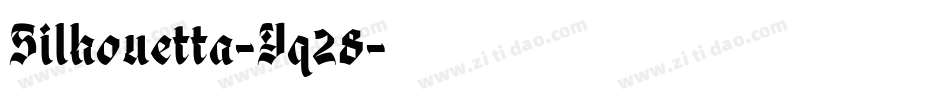 Silhouetta-Yq28字体转换