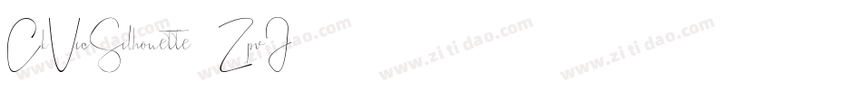 CkVicSilhouette-ZpvJ字体转换