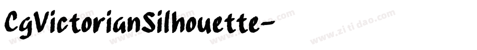 CgVictorianSilhouette字体转换