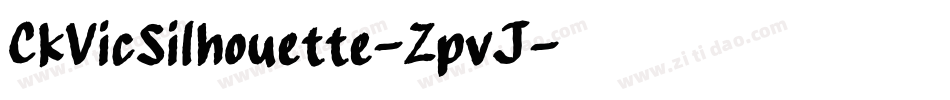 CkVicSilhouette-ZpvJ字体转换