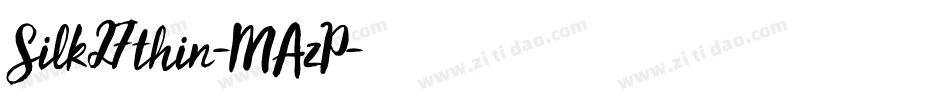 Silk27thin-MAzP字体转换