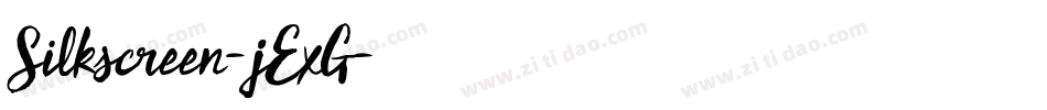 Silkscreen-jExG字体转换