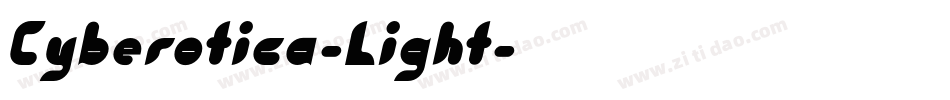 Cyberotica-Light字体转换