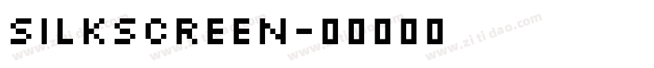 Silkscreen字体转换