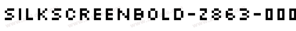 SilkscreenBold-z863字体转换