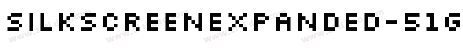 SilkscreenExpanded-51g8字体转换