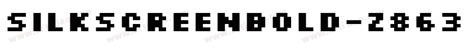 SilkscreenBold-z863字体转换