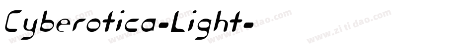 Cyberotica-Light字体转换