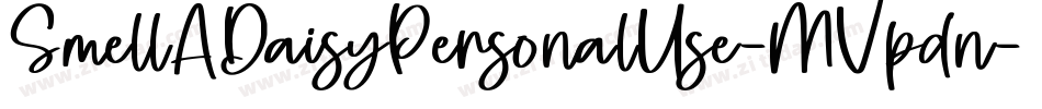 SmellADaisyPersonalUse-MVpdn字体转换