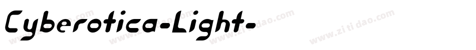 Cyberotica-Light字体转换