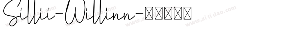 Sillii-Willinn字体转换