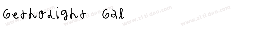 GethoLight-7Gal字体转换