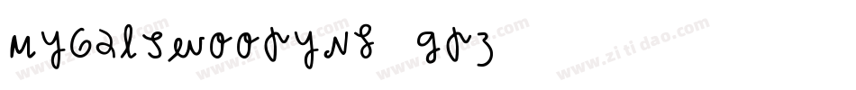 MyGalSwoopyNf-gpz1字体转换