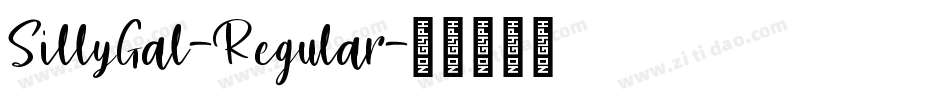 SillyGal-Regular字体转换