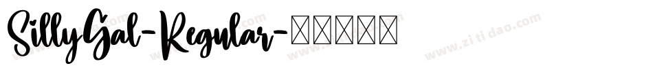 SillyGal-Regular字体转换