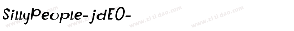 SillyPeople-jdE0字体转换